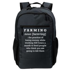 Funny Definition of Farming Daily Commute Backpack