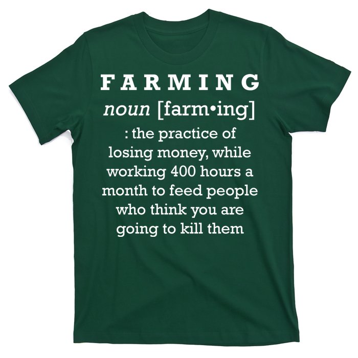 Funny Definition of Farming T-Shirt