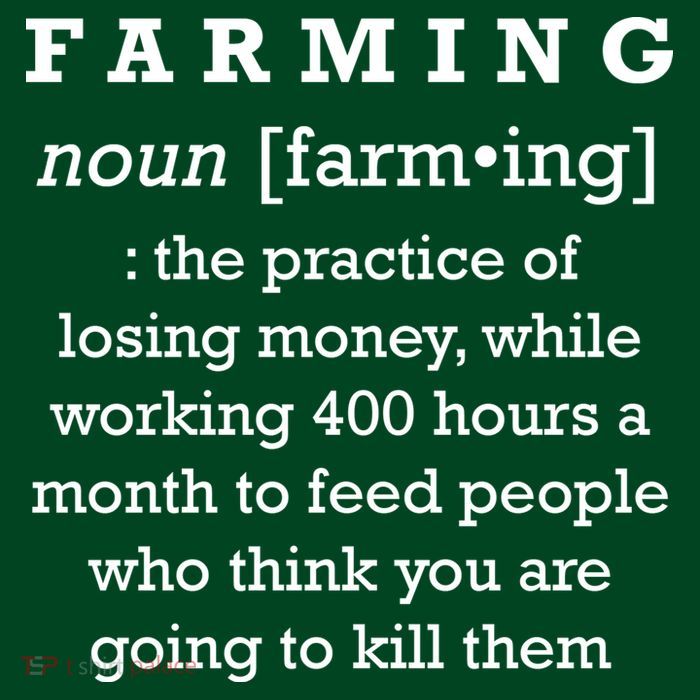 Funny Definition of Farming Button