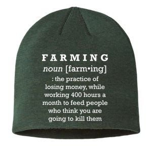 Funny Definition of Farming Sustainable Beanie