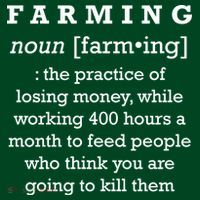 Funny Definition of Farming Cooling Performance Long Sleeve Crew