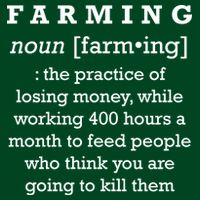 Funny Definition of Farming Poster