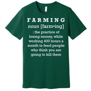 Funny Definition of Farming Premium T-Shirt