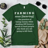 Funny Definition of Farming Premium T-Shirt