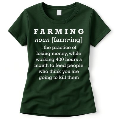 Funny Definition of Farming Womens T-Shirt