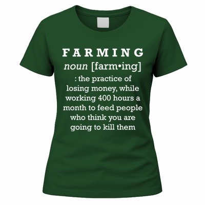 Funny Definition of Farming Women's T-Shirt