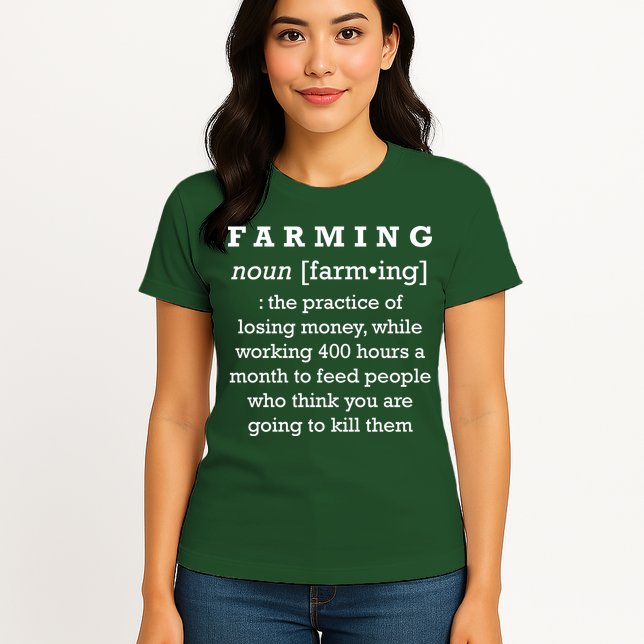 Funny Definition of Farming Womens T-Shirt