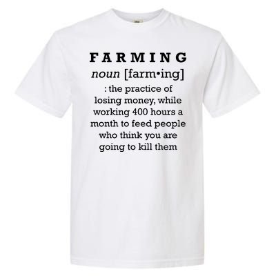 Funny Definition of Farming Garment-Dyed Heavyweight T-Shirt