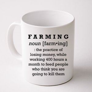 Funny Definition of Farming Coffee Mug