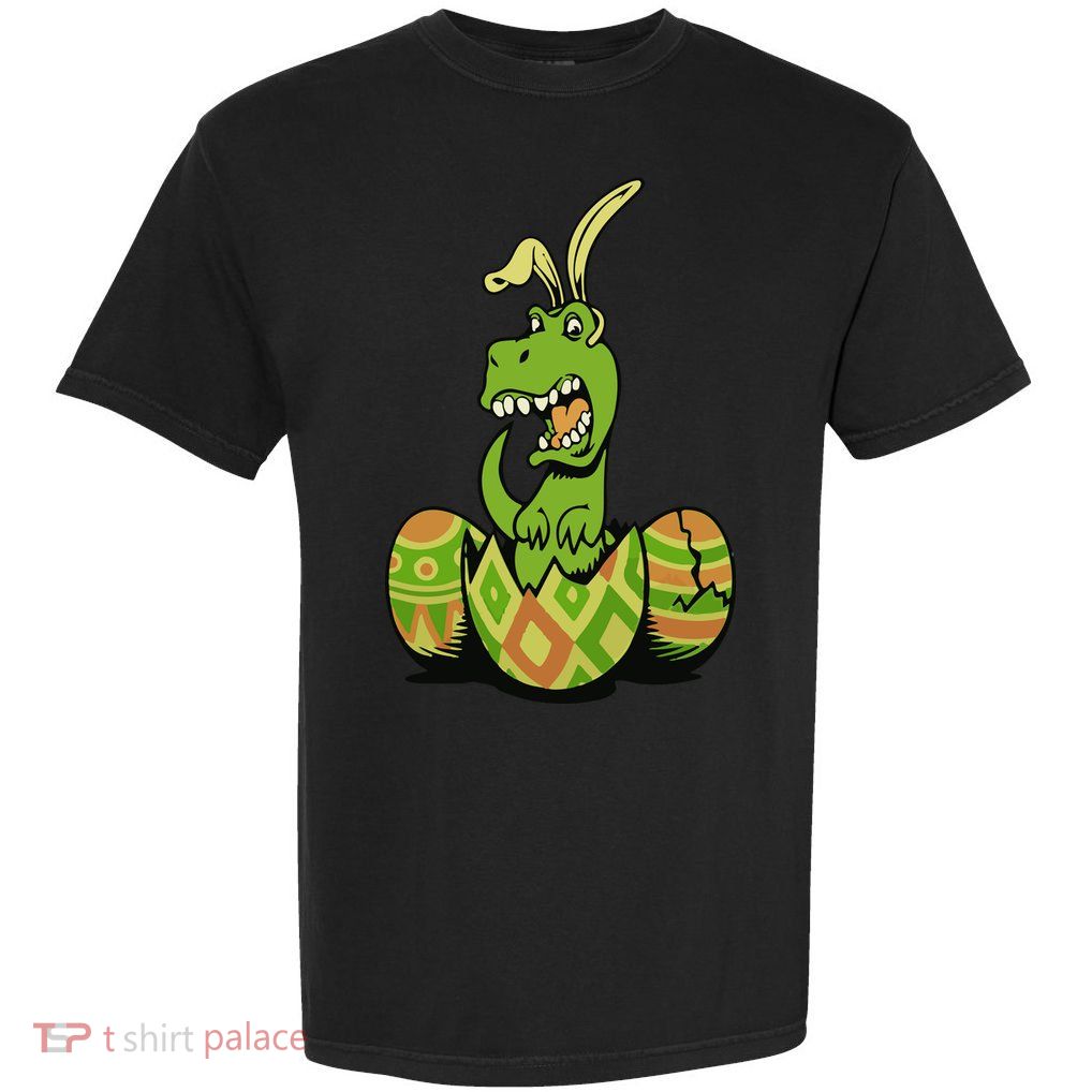 Funny Dino Easter Egg Garment-Dyed Heavyweight T-Shirt