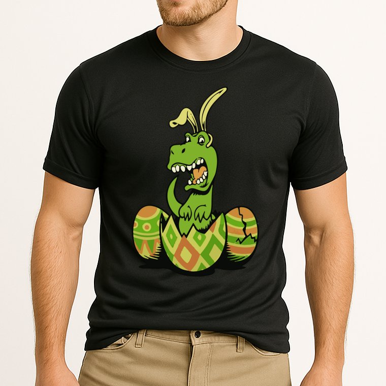 Funny Dino Easter Egg Performance Shirt