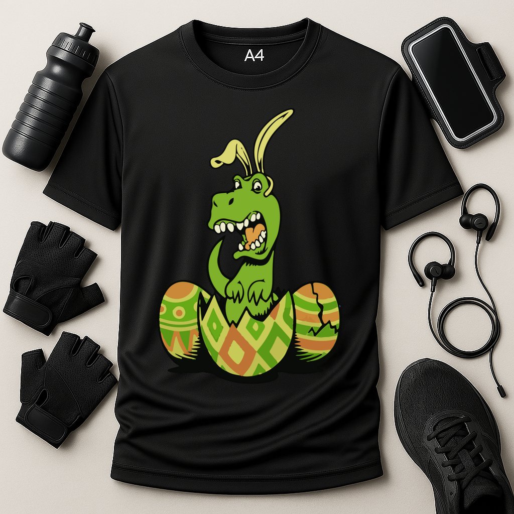 Funny Dino Easter Egg Performance Shirt