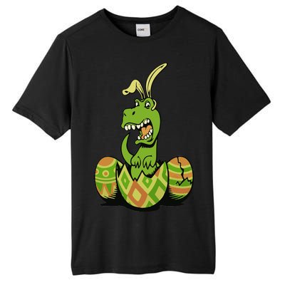 Funny Dino Easter Egg Tall Fusion ChromaSoft Performance T-Shirt