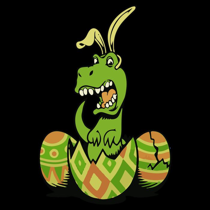 Funny Dino Easter Egg Bucket Hat