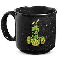 Funny Dino Easter Egg 15oz Campfire Ceramic Mug