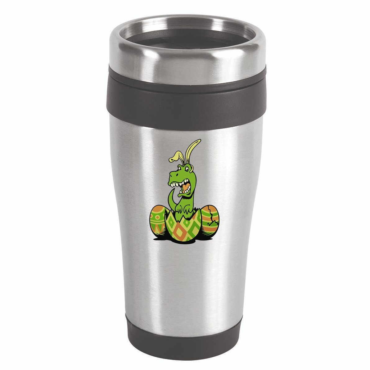 Funny Dino Easter Egg 16oz Travel Tumbler