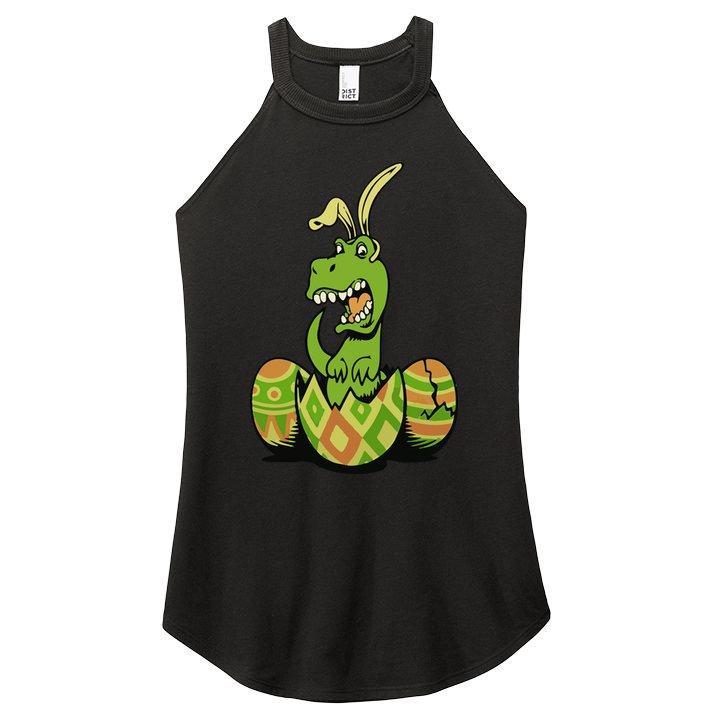 Funny Dino Easter Egg Women's Perfect Tri Rocker Tank