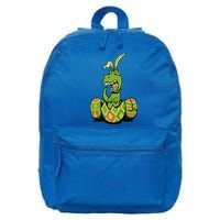 Funny Dino Easter Egg 16 in Basic Backpack