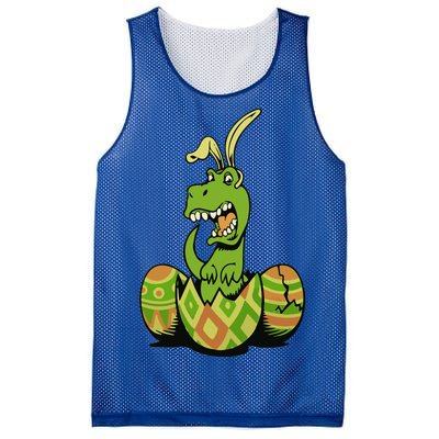 Funny Dino Easter Egg Mesh Reversible Basketball Jersey Tank