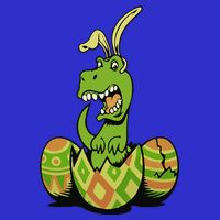 Funny Dino Easter Egg Magnet
