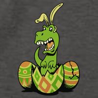 Funny Dino Easter Egg Vector Backpack
