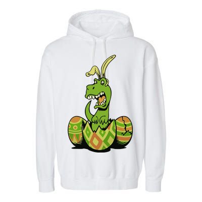 Funny Dino Easter Egg Garment-Dyed Fleece Hoodie