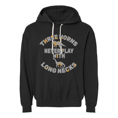 Funny Dinosaur Garment-Dyed Fleece Hoodie