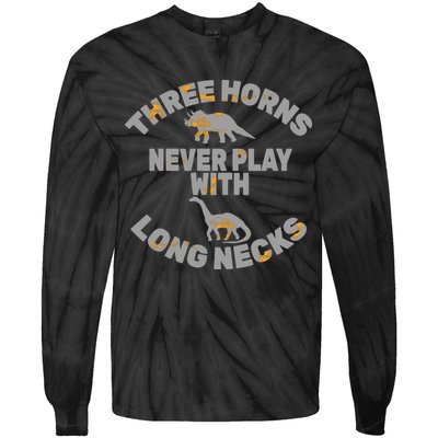 Funny Dinosaur Tie-Dye Long Sleeve Shirt