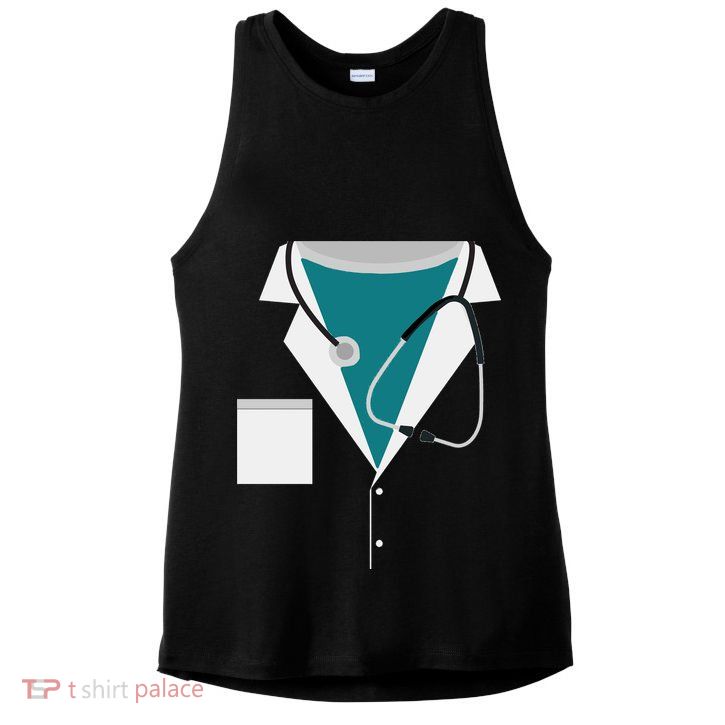 Funny Doctor Costume  Ladies PosiCharge Tri-Blend Wicking Tank