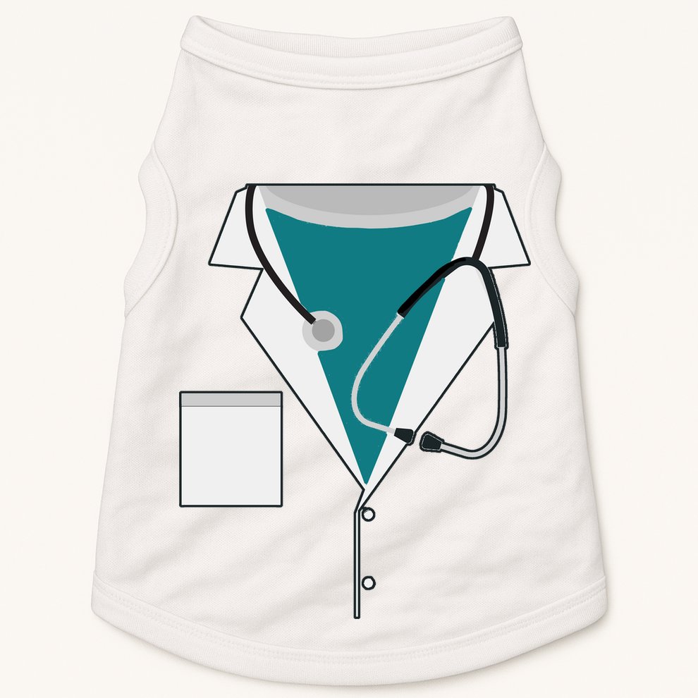 Funny Doctor Costume  Doggie Tank