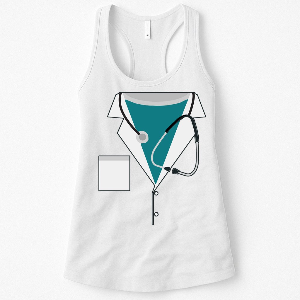 Funny Doctor Costume  Womens Tank Top