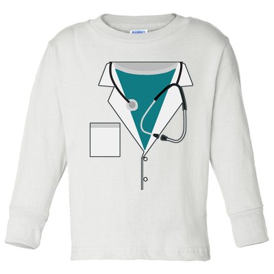 Funny Doctor Costume  Toddler Long Sleeve Shirt