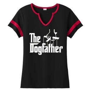 Funny Dog Father The DogFather Ladies Halftime Notch Neck Tee