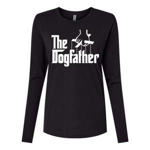 Funny Dog Father The DogFather Womens Cotton Relaxed Long Sleeve T-Shirt