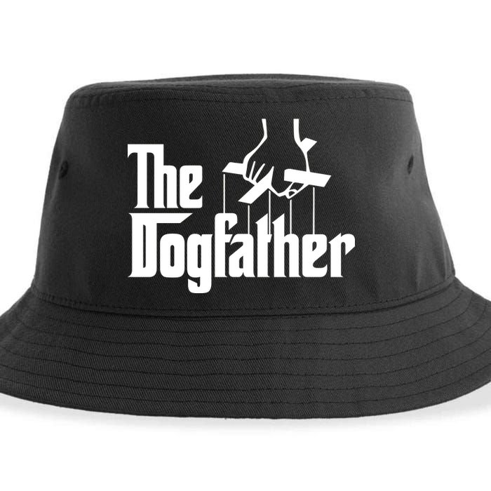 Funny Dog Father The DogFather Sustainable Bucket Hat