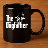 Funny Dog Father The DogFather 11oz C Handle Ceramic Mug