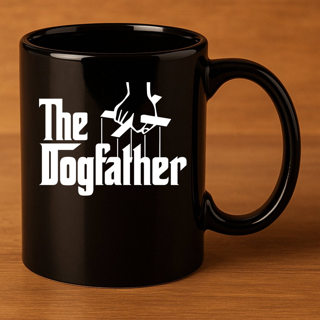 Funny Dog Father The DogFather 11oz C Handle Ceramic Mug
