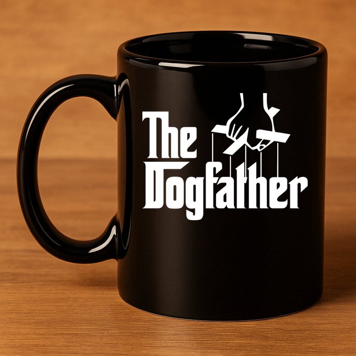 Funny Dog Father The DogFather 11oz C Handle Ceramic Mug