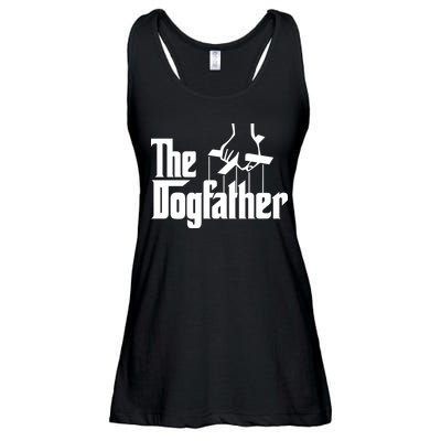 Funny Dog Father The DogFather Ladies Essential Flowy Tank