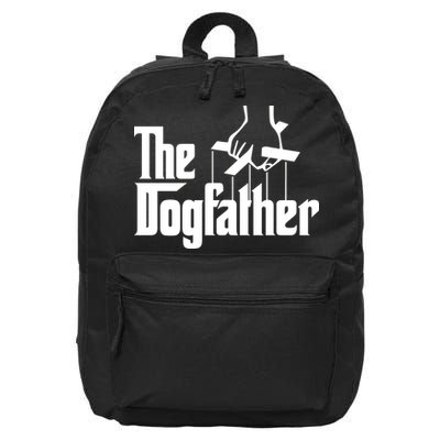 Funny Dog Father The DogFather 16 in Basic Backpack