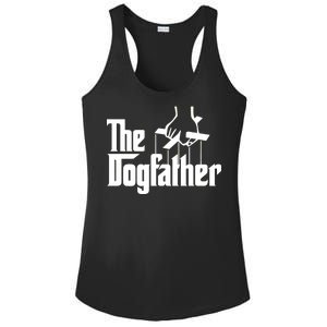 Funny Dog Father The DogFather Ladies PosiCharge Competitor Racerback Tank