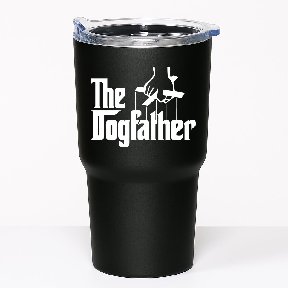Funny Dog Father The DogFather Tumbler