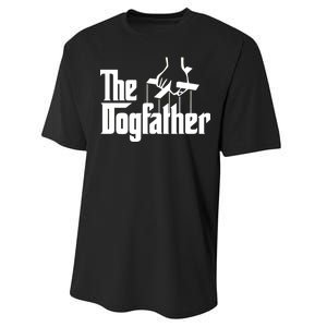 Funny Dog Father The DogFather Performance Sprint T-Shirt