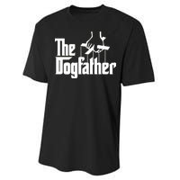 Funny Dog Father The DogFather Performance Sprint T-Shirt