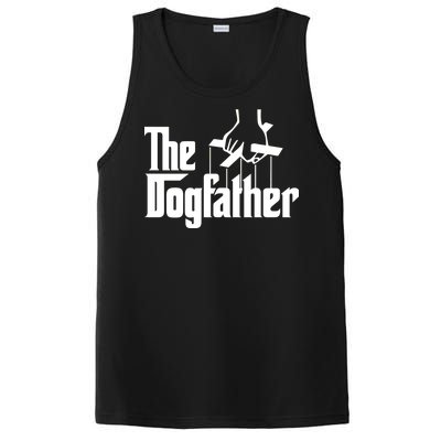 Funny Dog Father The DogFather PosiCharge Competitor Tank