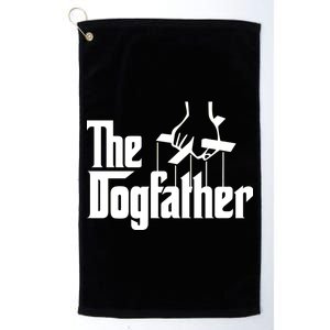 Funny Dog Father The DogFather Platinum Collection Golf Towel