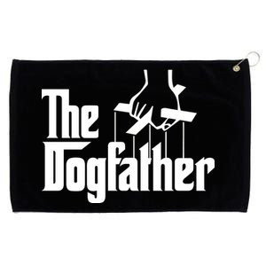 Funny Dog Father The DogFather Grommeted Golf Towel