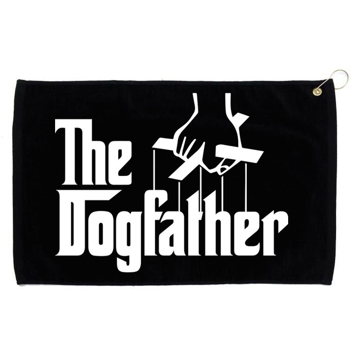 Funny Dog Father The DogFather Grommeted Golf Towel