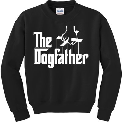 Funny Dog Father The DogFather Kids Sweatshirt