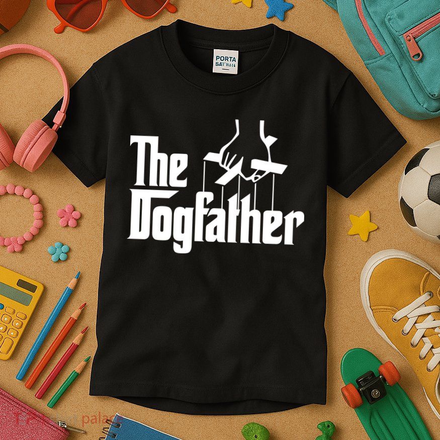 Funny Dog Father The DogFather Kids T-Shirt